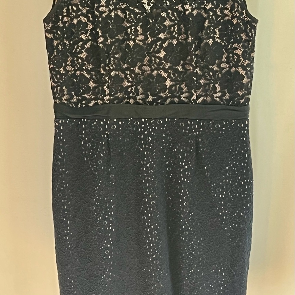 BCBGMaxAzria Black Lace Midi Dress